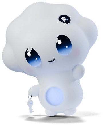 Yun, the Forculus mascot, waving hello